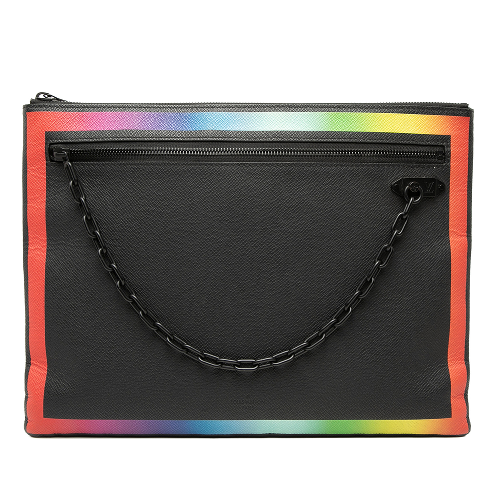 Pre-Loved Louis Vuitton Taiga Rainbow Pochette A4